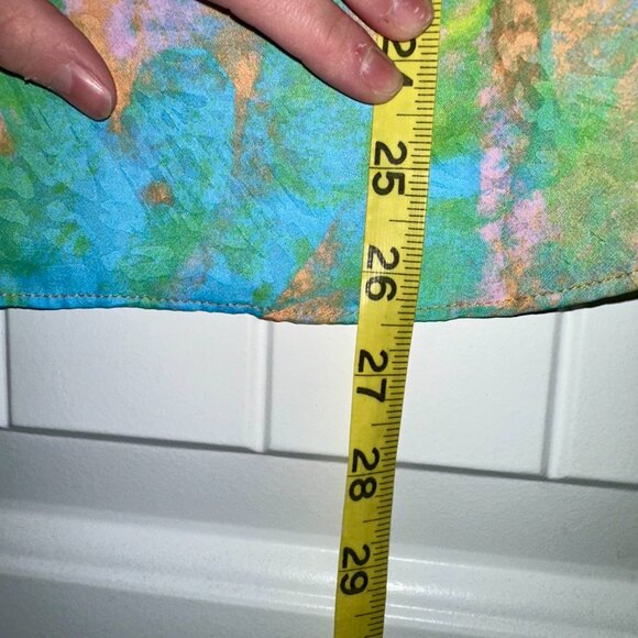 Current Air Sleeveless Pleated Floral Blouse M • Spring Pastel Colors - Picture 4 of 6